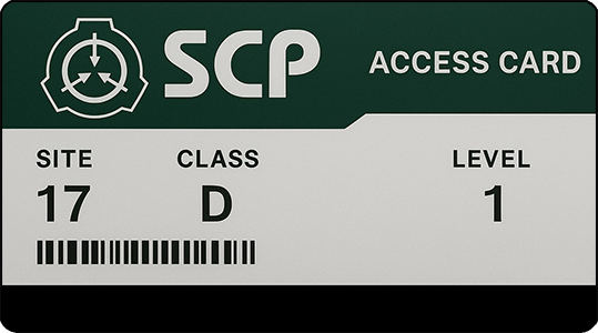 SCP Card - Níveis de acesso